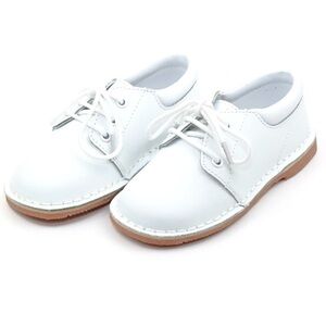 L’amour white leather shoes